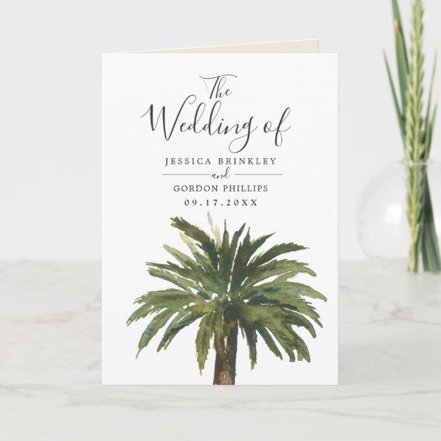 Dusty Palms | Folded Program (Front)