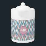Dusty Pink and Blue iKat<br><div class="desc">Dusty Pink and blue with a hint of champagne iKat We are celebrating the New 2013 colour trends in this fun iKat tribal zigzag pattern - using colours from the new COLOR PALETTE 2013 - We have left all of the images used in this design customizable - You can play...</div>