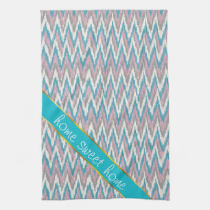 Dusty Pink and Blue  iKat Kitchen Towel