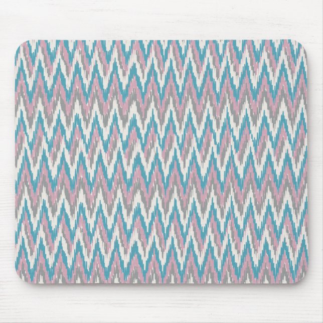 Dusty Pink and Blue  iKat Mouse Pad (Front)