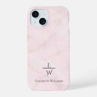 Dusty pink and white marble glitter personalized 