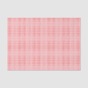 Dusty Pink and White Plaid Tissue Paper