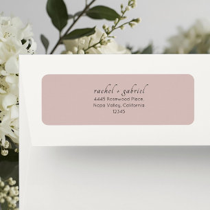 Dusty Pink Chic Simple Clean Wedding