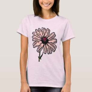 Dusty Pink Daisy Vintage flower T-Shirt