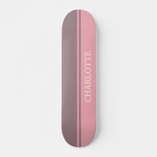 Dusty Pink & Dusty Purple Skateboard (Front)