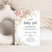 Dusty Pink Floral Baby Shower