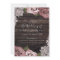 Dusty Pink Floral Roses Rustic Wood & Lace Wedding