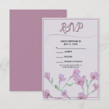 Dusty Pink Floral Watercolor Wedding