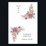 Dusty Pink Floral Wedding Place Cards<br><div class="desc">Elegant dusty pink floral wedding place cards with romantic watercolor roses. Guide your guests with refined elegance using these Dusty Pink Floral Wedding Place Cards, designed with soft watercolor roses and delicate greenery in a timeless dusty pink palette. These place cards arrive flat for easy printing and packaging — simply...</div>
