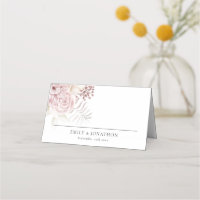 Dusty Pink Florals Names Date Welcome Wedding