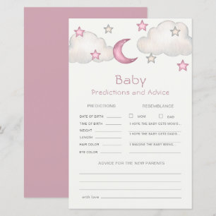 Dusty Pink Girl Baby Shower Predictions & Advice