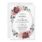 Dusty Pink Mauve Rose Floral Geometric Wedding