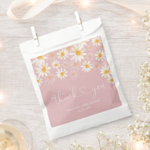 Dusty Pink Minimalist Modern Baby Shower Favour Ba Favour Bag