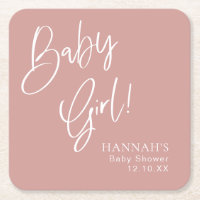 Dusty Pink/ Rose Baby Girl Baby Shower