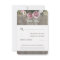 Dusty Pink Rose Floral Wedding RSVP