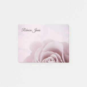 Dusty Pink Rose Personalized Post-it Notes