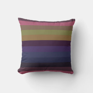 Dusty Pink & Sage Muted Pastels Throw Pillow