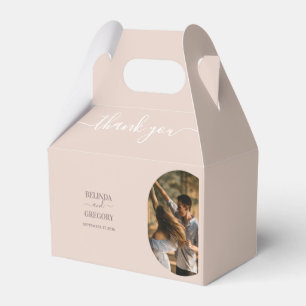 Dusty Pink We Do Minimalist Photo Wedding Favor Box