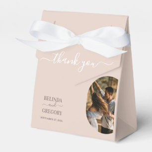 Dusty Pink We Do Minimalist Photo Wedding Favor Box