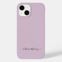 Dusty Plum Simple Minimalist Script Custom Name