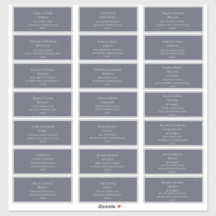 Dusty Purple and Beige Font Guest Address Labels