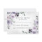 Dusty Purple and Silver Grey Floral Rustic Wedding