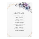 Dusty Purple Blooms Geometric Wedding