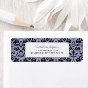Dusty Purple Chandelier Return Address Label