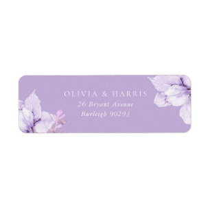 Dusty Purple Florple Mariage Adresse de retour