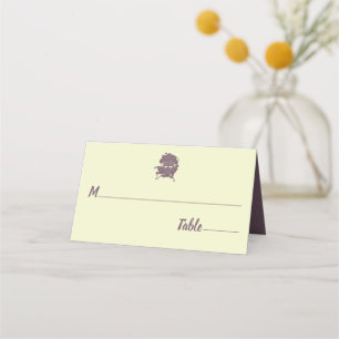 Dusty Purple Masquerade Ball Fundraiser Gala Place Card