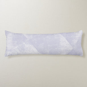 Dusty Purple Minimal Geometric Ink Texture Body Pillow