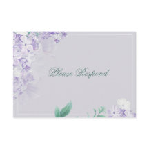 Dusty Purple Spring Flowers Wedding