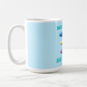 Dusty Road design pale blue with words Coffee Mug