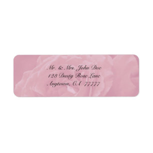 Dusty Rose Address Label