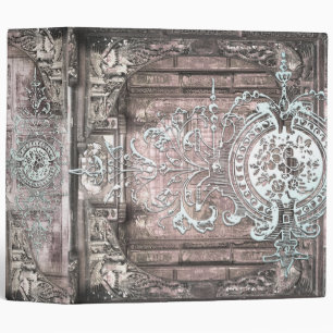 Dusty Rose and Ivory Gothic Victorian Ancient Tome Binder