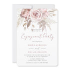 Dusty Rose Blush & Ivory Floral Engagement Party