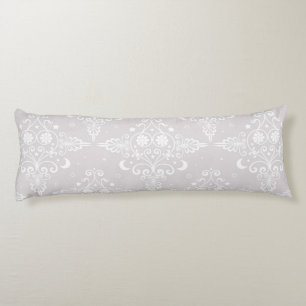 Dusty Rose Celestial Damask Boho Pattern Body Pillow
