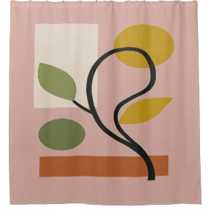 Dusty Rose Contemporary Geometric