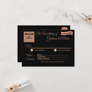 Dusty Rose Elegant Minimalist Plated RSVP 