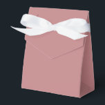 Dusty Rose Favor Box<br><div class="desc">A soft and romantic collection of dusty rose decor, party supplies, and lifestyle pieces. This muted pink tone is perfect for weddings, baby showers, bridal events, or simply adding a warm, vintage-inspired touch to your space. Featuring customizable items like favour boxes, napkins, pillows, and stationery — all designed in a...</div>