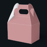 Dusty Rose Favor Box<br><div class="desc">A soft and romantic collection of dusty rose decor, party supplies, and lifestyle pieces. This muted pink tone is perfect for weddings, baby showers, bridal events, or simply adding a warm, vintage-inspired touch to your space. Featuring customizable items like favour boxes, napkins, pillows, and stationery — all designed in a...</div>