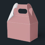 Dusty Rose Favor Box<br><div class="desc">A soft and romantic collection of dusty rose decor, party supplies, and lifestyle pieces. This muted pink tone is perfect for weddings, baby showers, bridal events, or simply adding a warm, vintage-inspired touch to your space. Featuring customizable items like favour boxes, napkins, pillows, and stationery — all designed in a...</div>