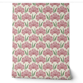 Dusty Rose Flora Wallpaper