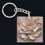 Dusty Rose Floral - Acrylic Keychain<br><div class="desc">Dusty Rose Floral - Acrylic Keychain
A perfect little gift!</div>