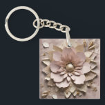 Dusty Rose Floral - Acrylic Keychain<br><div class="desc">Dusty Rose Floral - Acrylic Keychain
A perfect little gift!</div>