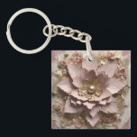 Dusty Rose Floral - Acrylic Keychain<br><div class="desc">Dusty Rose Floral - Acrylic Keychain
A perfect little gift!</div>