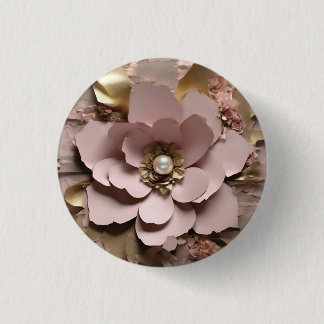 Dusty Rose Floral - Button
