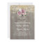 Dusty Rose Floral Mason Jar Rustic Engagement