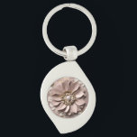 Dusty Rose Floral - Metal Keychain<br><div class="desc">Dusty Rose Floral - Metal Keychain
Design 01
A perfect little gift!</div>