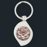 Dusty Rose Floral - Metal Keychain<br><div class="desc">Dusty Rose Floral - Metal Keychain
A perfect little gift!</div>